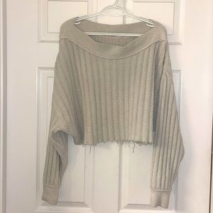 Off the shoulder sweater